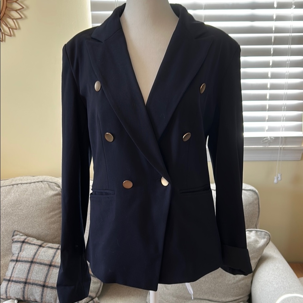 a new day Black Blazer with Gold Buttons